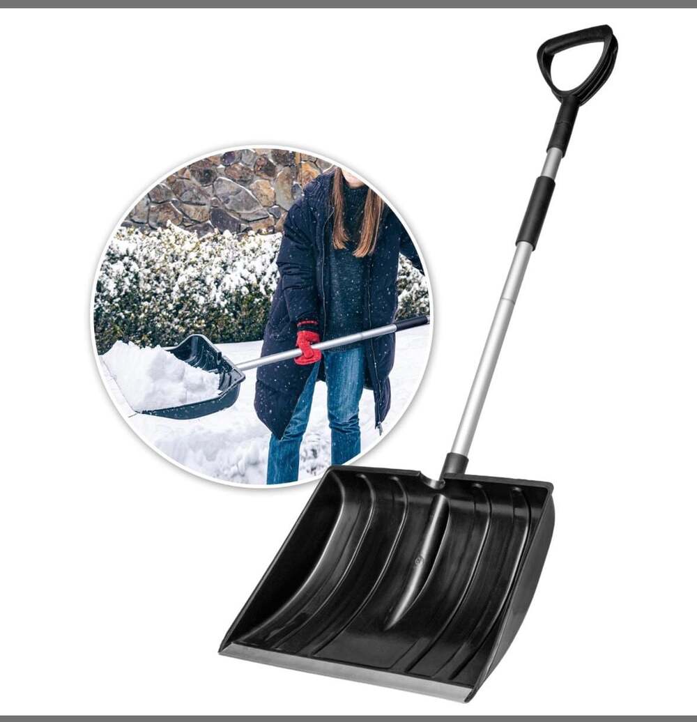 OCGIG Heavy Duty Snow Shovel 48” Folding Portable Driveway Car Garage Snow Remov